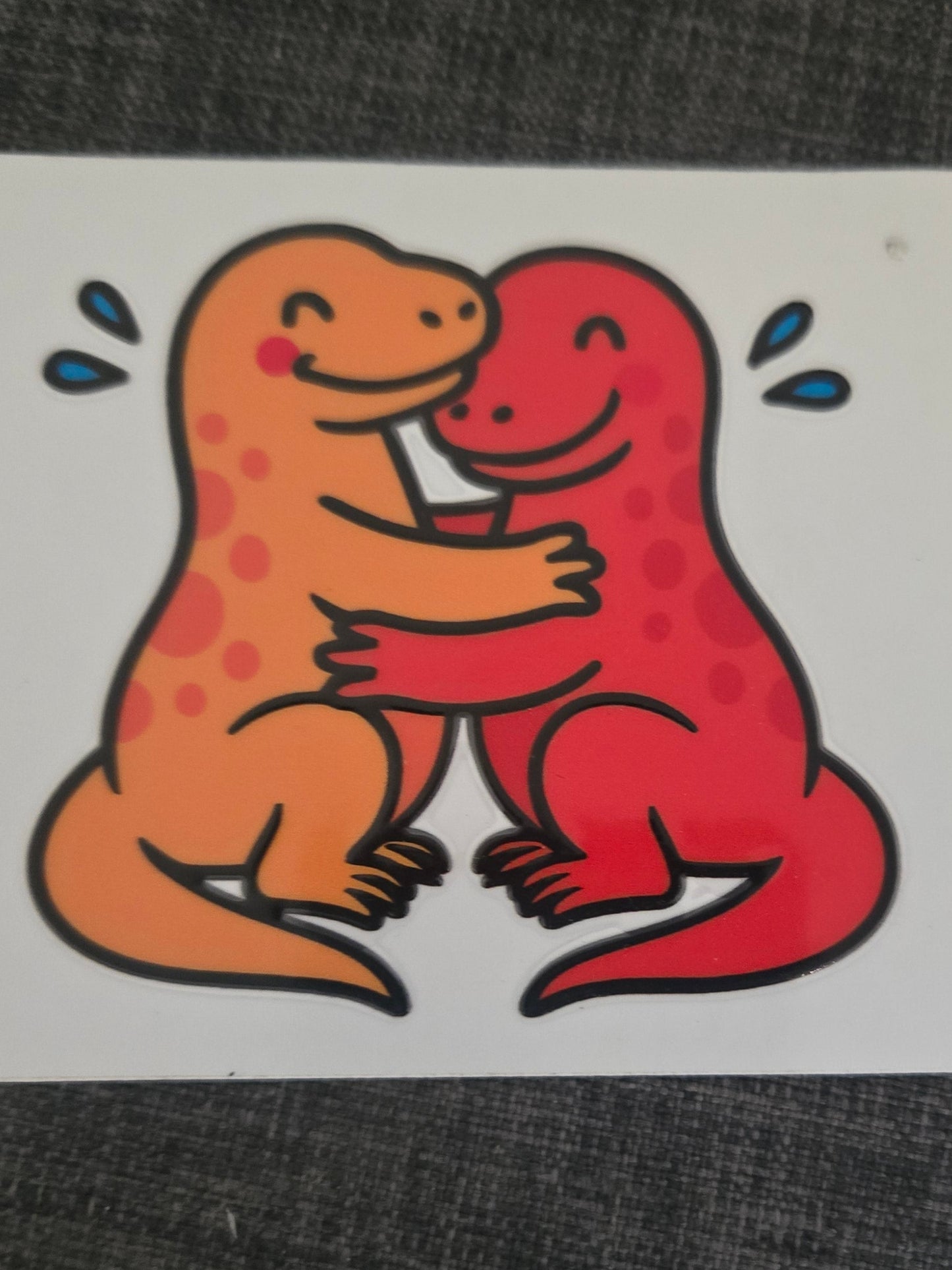 Hugging Komodo Dragons