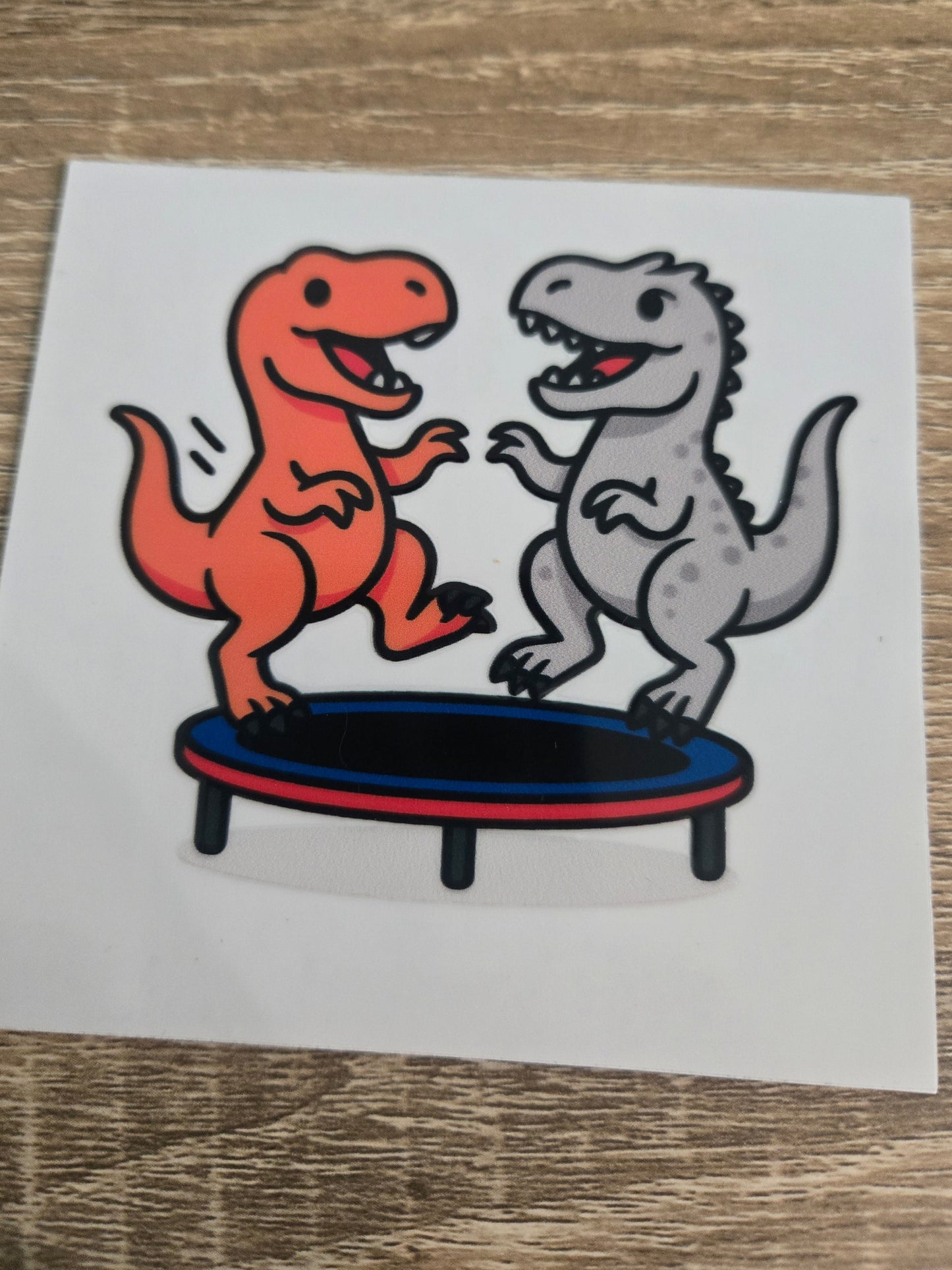 T-Rex & Indominus Jumping on the tramp
