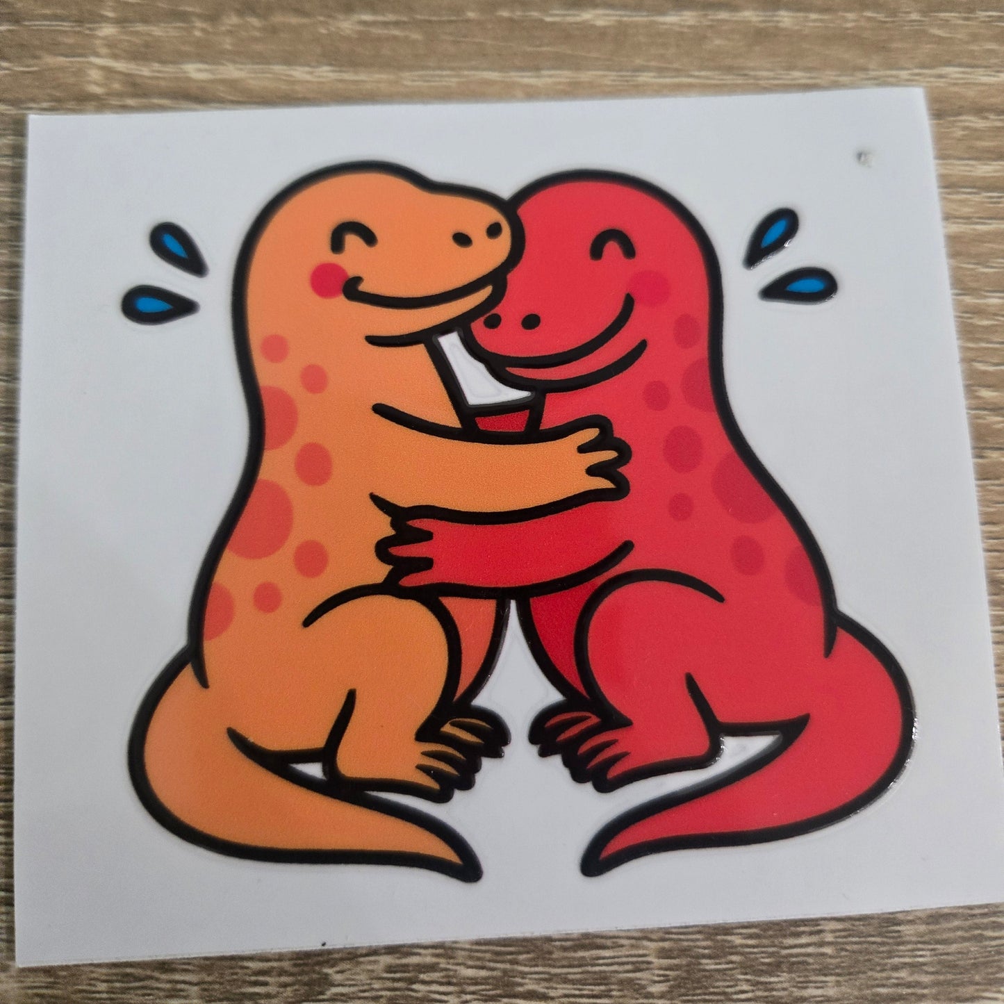 Hugging Komodo Dragons